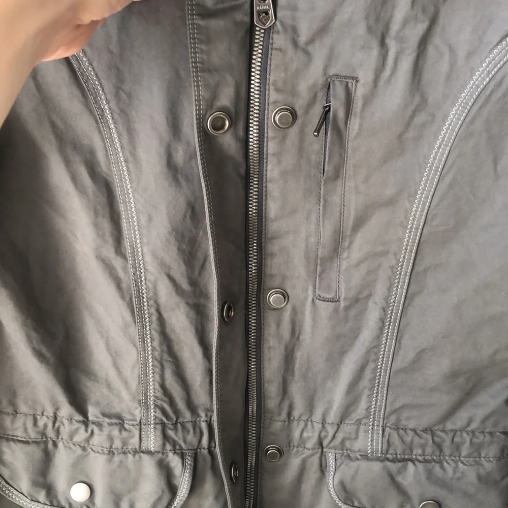 Kuhl Luna Gray Zipper and Button Up Jacket Size XS
